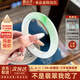 慕公子“初見(jiàn)傾心”玉手鐲翡翠冰種緬甸冰飄花真玉鐲子送禮物正品(處理) “初見(jiàn)傾心” 翡翠手鐲 58mm-59mm（贈玉石吊墜+禮盒）