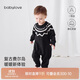 babylove嬰兒連體衣秋冬款毛衫針織哈衣爬服寶寶毛衣外出保暖秋冬裝