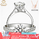 AVHE白18K金鉆石戒指培育鉆戒璀璨皇冠微鑲六爪鉆戒女訂結(jié)婚禮送七夕 18K金璀璨皇冠-30分D色培育鉆 9-20號(hào)圈可備注