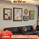 良木法式中古風(fēng)掛畫(huà)客廳美式沙發(fā)背景墻裝飾畫(huà)小眾藝術(shù)組合畫(huà)復古油畫(huà) A-復古組合畫(huà) 40*6060*8035*3945*3540*60 復古棕+圣約翰黑+橢圓-肌理畫(huà)