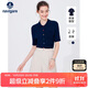 Navigare意大利小帆船女士翻領(lǐng)中袖針織衫修身開衫2324524503 藍(lán) L 