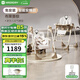 哈卡達（HAGADAY）寶寶餐椅嬰兒學坐家用哄睡神器兒童餐桌椅搖椅二合一 【智能哄睡】布萊墾棕Pro+睡墊