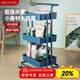 美廚（maxcook）廚房置物架 三層收納儲物架櫥柜 網(wǎng)籃拉籃手可移動(dòng)層架 MCZW9555