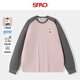 SPAO韓國同款美式復古可愛(ài)小熊長(cháng)袖T恤秋季男女同款上衣SPCX25ST06LD 灰粉#SP象牙熊-貼布繡 S