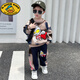G.DUCKKIDS奧特曼衣服男童春秋裝衛衣套裝2025新款洋氣兒童寶寶春季運動(dòng)童裝 咖啡色 奧特曼彩拔套裝 110 cm