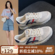 ZHR休閑鞋女夏季百搭撞色透氣網(wǎng)面鞋女時(shí)尚運動(dòng)鞋女 AK101E 米藍 38