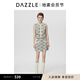 DAZZLE地素 半身裙2024夏季新款女裝四季針織獎杯提花毛衫短裙 白色 XS