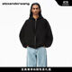亞歷山大·王[明星同款]alexanderwang星星圖案拉鏈連帽衫衛衣外套美拉德 黑色 S