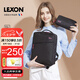 樂上（LEXON）雙肩包女12/13英寸筆記本電腦包休閑輕便時尚書包旅行洗漱包 黑色