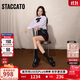 思加圖楊冪同款2025秋季曜金爵士樂(lè)福鞋皮鞋女EGB55CA5 雅致黑 36