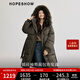紅袖貉子大毛領(lǐng)羽絨服冬季2024新款女裝高端插肩H型雙拉鏈保暖長(cháng)外套 橄欖綠380 L