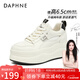 達芙妮（DAPHNE）小白鞋女2025新款春秋季厚底運動(dòng)鞋松糕鞋百搭休閑板鞋軟底增高 黑色 (網(wǎng)布透氣款） 38