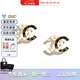 香奈兒（Chanel）耳環(huán) 時(shí)尚經(jīng)典雙C耳釘 女款 節節日送禮送女友媽媽節日送禮 黑白撞色ABC996-B16125-NW385 均碼