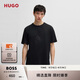 HUGO雨果 男士2025新款棉質(zhì)平紋針織 T 恤50538246