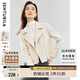尚都比拉春夏季時(shí)尚短款西裝領(lǐng)外套女小個(gè)子女裝通勤西服 杏仁油 M