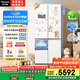 松下（Panasonic）【國家補(bǔ)貼20%】白月光家用冰箱十字門510超薄零嵌入雙開四門電冰箱風(fēng)冷無霜一級(jí)能效NR-ED51CSA-W
