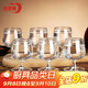 青蘋(píng)果白酒杯套裝仙桃杯二兩杯矮腳杯白蘭地洋酒杯小酒盅6只家用飯店用