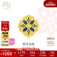 周生生黃金轉運珠Charme四方云紋國風(fēng)足金串珠不含繩92671C定價(jià)