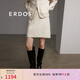 ERDOS 春夏翻花A字裙浮雕提花小香風(fēng)精致可愛(ài)百搭女半身裙 白 S 155/64A