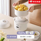 七彩叮當電燉盅嬰兒寶寶輔食BB粥煲湯燕窩隔水燉家用小型蒸煮燉鍋 白色【-配燉盅+防燙提環(huán)+蒸籠】 1L