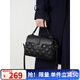 曼芙妮（MANFUNI）包包女士2025新款通勤真皮女包大容量媽媽包斜挎包高級感手提包 黑色