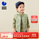 迷你巴拉冬季新款男女童可愛(ài)無(wú)領(lǐng)羽絨服寶寶保暖時(shí)尚羽絨馬甲 橄欖綠40801 100