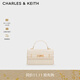 CHARLES&KEITH25秋季新品腰帶式手提小方包凱莉包CK2-50782678 Cream奶白色 S