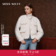 MISS SIXTY【90%鴨絨】羽絨外套女牛仔拼接呢料小香風(fēng)優(yōu)雅保暖 米白 M
