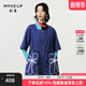 幻走（MOVEUP）2024春季新品yangyang系列純棉印花小眾設計連體褲女 寶藍 L