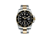 【二手99新】勞力士ROLEX潛航者系列 自動(dòng)機械手表 綠水鬼黑水鬼系列 勞力士二手男表 m116613ln-0001 間金 40mm