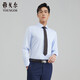 雅戈爾襯衫男秋冬季青年男高紗織高端長(cháng)袖襯衫VLTP119779IBY淺藍40
