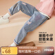 ASK JUNIOR2025秋季新品時(shí)尚女童褲子休閑兒童時(shí)尚刮破水洗彈力牛仔長(cháng)褲童裝 藍色 150