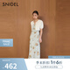 SNIDEL2025春夏新品簡(jiǎn)約圓領(lǐng)中袖小香風(fēng)針織開(kāi)衫短外套SWNT251194 灰白色 均碼 (F)