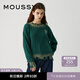 moussy 新品非正式學(xué)院風(fēng)短款美式套頭毛衣028GAZ70-5450 030綠色 均碼