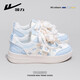 回力板鞋女鞋2026夏季新款可愛(ài)星星休閑小白鞋厚底百搭學(xué)生休閑鞋子女 米/淺藍 【蝴蝶結 船錨】 37