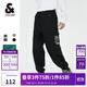 杰克·瓊斯JackJones杰克瓊斯束腳褲休閑褲222314014 E40黑色 170/76A/SR