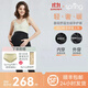 Spring Maternity喜臨孕婦褲夏季外穿薄款健美孕婦褲托腹提臀顯瘦孕婦瑜伽褲 舒溫絲絨孕護褲（黑色） XL