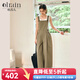 Olrain歐芮兒卡其色時(shí)尚套裝女春季2025新款時(shí)尚連體工裝背帶褲 卡其色 M 160/68A/M