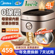 美的（Midea）電飯煲 0涂層316L不銹鋼內膽無(wú)涂層第二代新一級能效家用智能高端IH多功能電飯鍋適用4-5-6個(gè)人 【零涂層不脫落】健康好米飯 4L