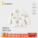 童泰（TONGTAI）嬰兒上衣秋冬季夾棉寶寶衣服兒童家居服男女童純棉外套綠色90cm