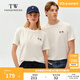 Teenie Weenie小熊男裝簡(jiǎn)約風(fēng)短袖涼感休閑夏季T恤白色情侶款 象牙白 S 165