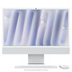 Apple  AI電腦 2024款 iMac 24英寸銀色4.5K屏 M4(10+10核)32G 1T一體式電腦Z1K100031【員工內購】
