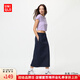 優(yōu)衣庫【超品好價(jià)】女裝快干休閑窄身長(cháng)裙/半身裙裙子485599 69 藏青色 L /160/72A