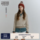Teenie Weenie小熊女裝冬季彩色點(diǎn)子紗慵懶風(fēng)通勤休閑毛衣毛針織衫 卡其色 M 165
