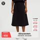 lululemon丨Modal-Blend 女士莫代爾混紡高腰 A 字中長(cháng)裙 LW8AN6S 黑色 L