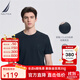 諾帝卡（NAUTICA）男裝夏季款多色全棉親膚舒適易打理休閑圓領(lǐng)短袖T恤男TE3220 藏青4NV（232） S