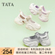 他她（TATA）厚底老爹鞋涼鞋女鞋瑪麗珍鞋休閑運(yùn)動(dòng)鞋夏季3ER01BQ4 銀/灰 36