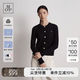 Marc O'Polo/MOP 25新款羊毛混紡顯瘦高端外搭針織衫女士開(kāi)衫外套 藏青899 XS