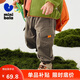 迷你巴拉男女童褲子2025春秋新品寶寶戶(hù)外工裝風(fēng)衛褲直筒褲