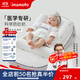 IMOMOTO嬰兒斜坡枕防吐奶神器新生兒可調節哺乳枕床中床防嗆奶墊0-1歲 【純棉枕套 四季通用】 日月星辰